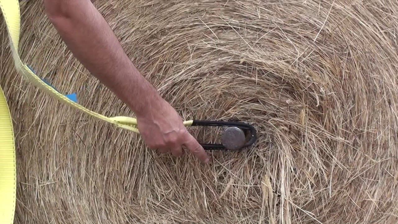 Moving hay rounds without a tractor