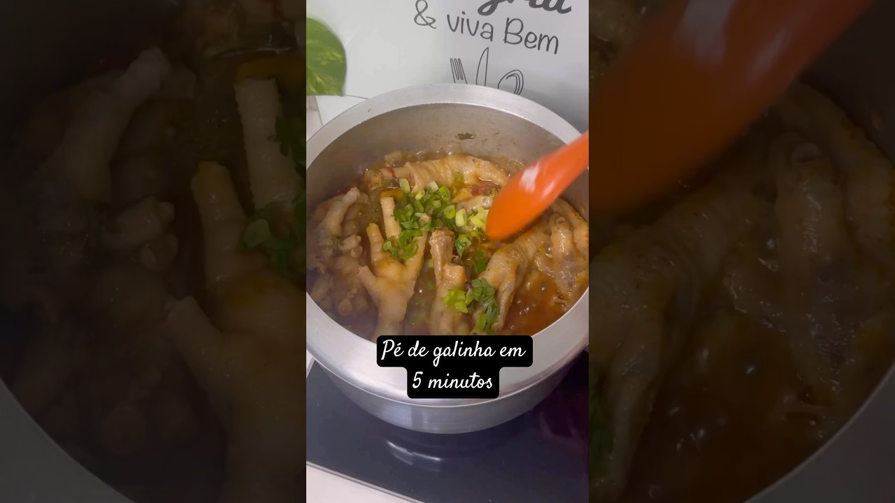 P&Eacute; de GALINHA em 5 MINUTOS na press&atilde;o/ COL&Aacute;GENO natural #receitasdaelaine
