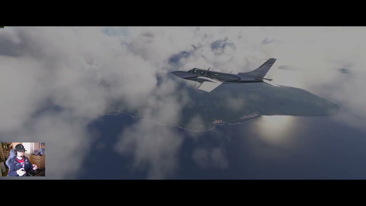 MSFS: Bringing a Piper Aerostar from Canada to Australia, crossing the equator into Sorong.