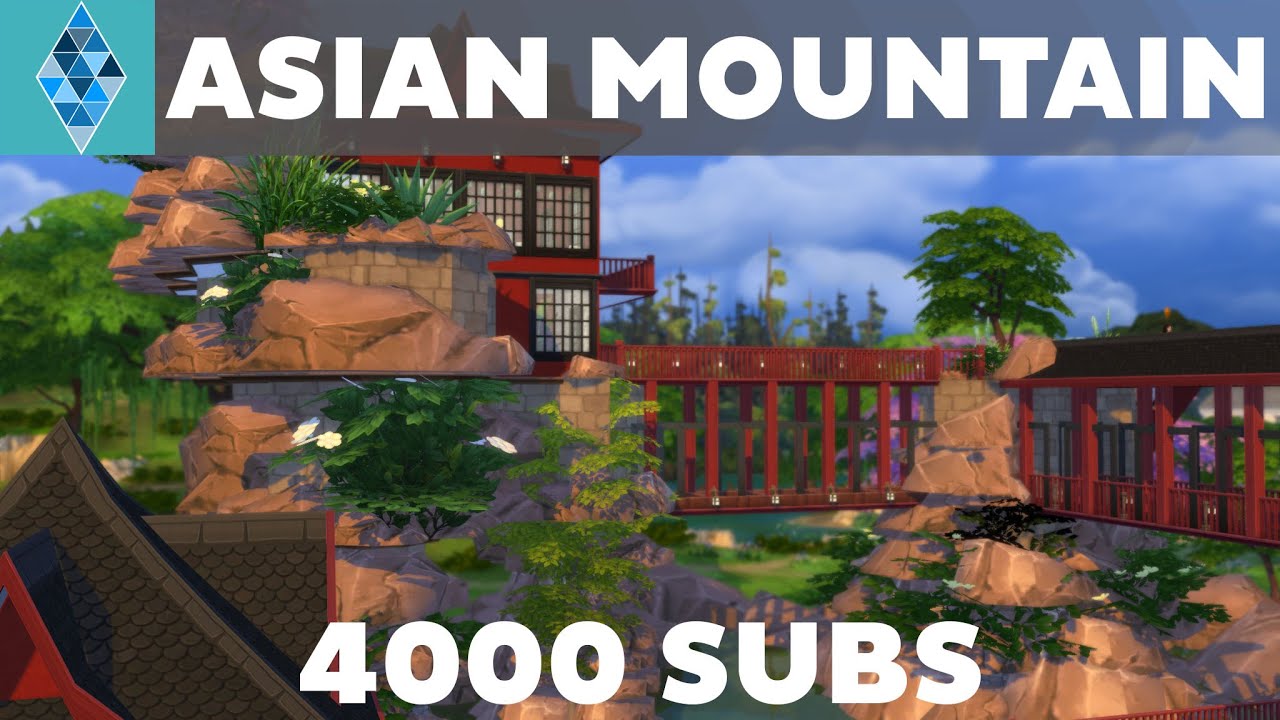 The Sims 4 - House Building - Asian Mountain