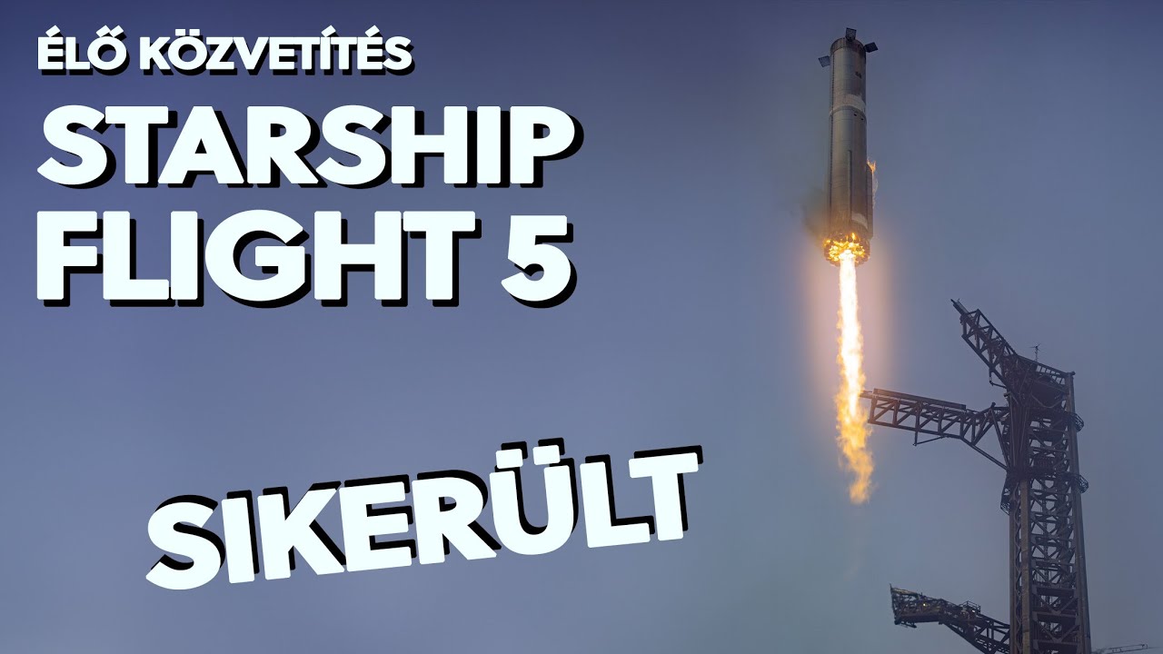 STARSHIP 5. tesztrepülés   |   Élő közvetítés