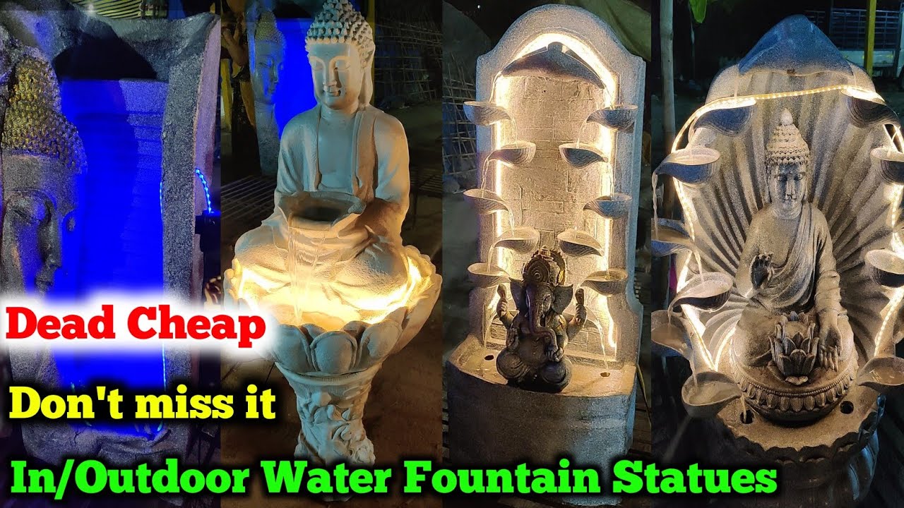HOME DECORATIVE ITEMS ( WATER FOUNTAINS, WATER BUDDHA STATUE )|Telugu Vlogs|Hyndavi Rao|2021