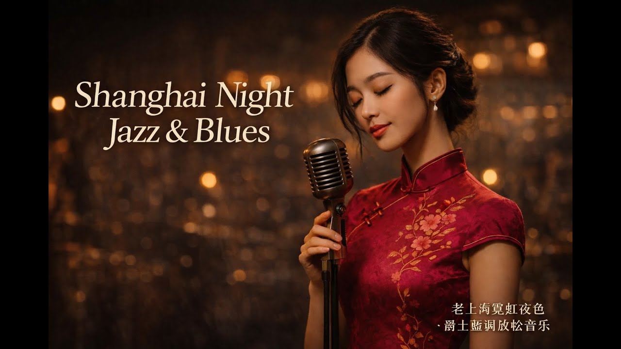 Shanghai Night Jazz & Blues｜1 Hour Relaxing Vintage Jazz for Sleep, Study & Late Night
