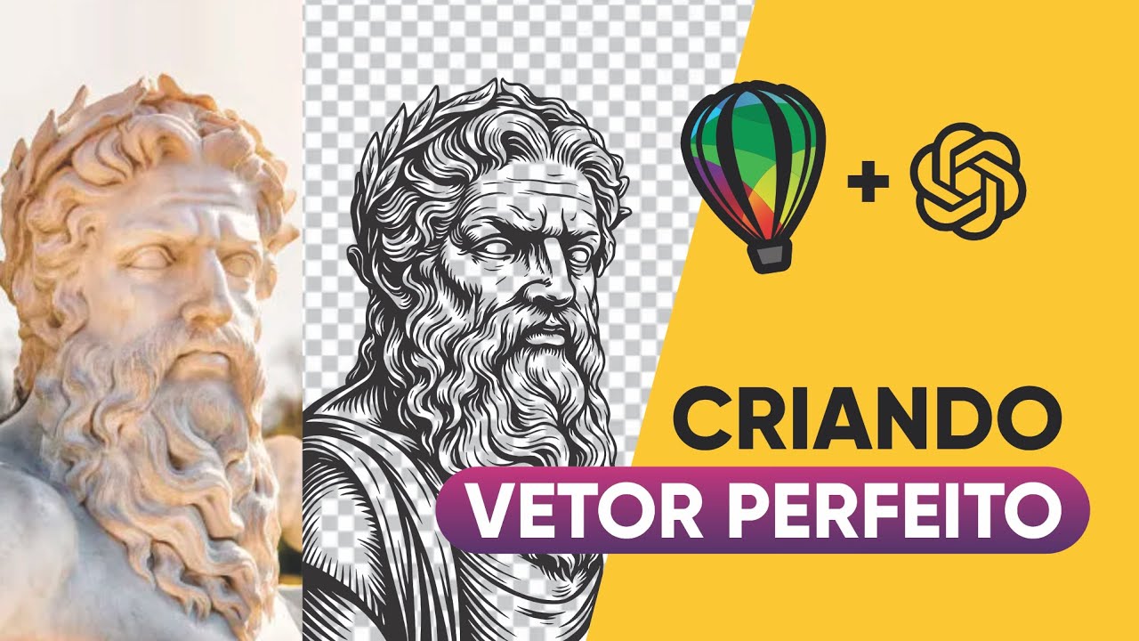 Vetorizar imagem complexa é FÁCIL com Corel e IA