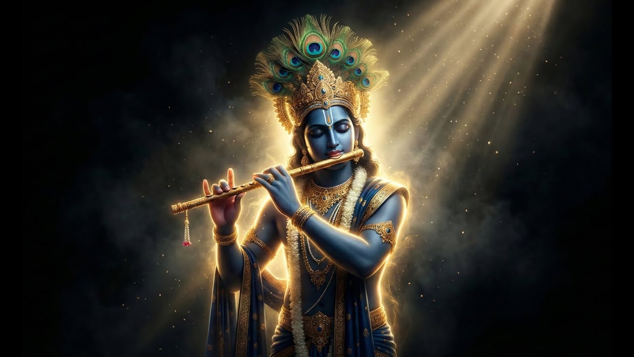 Divine Flute of Krishna | Melody of the Heart | Peaceful Bhajan 4K