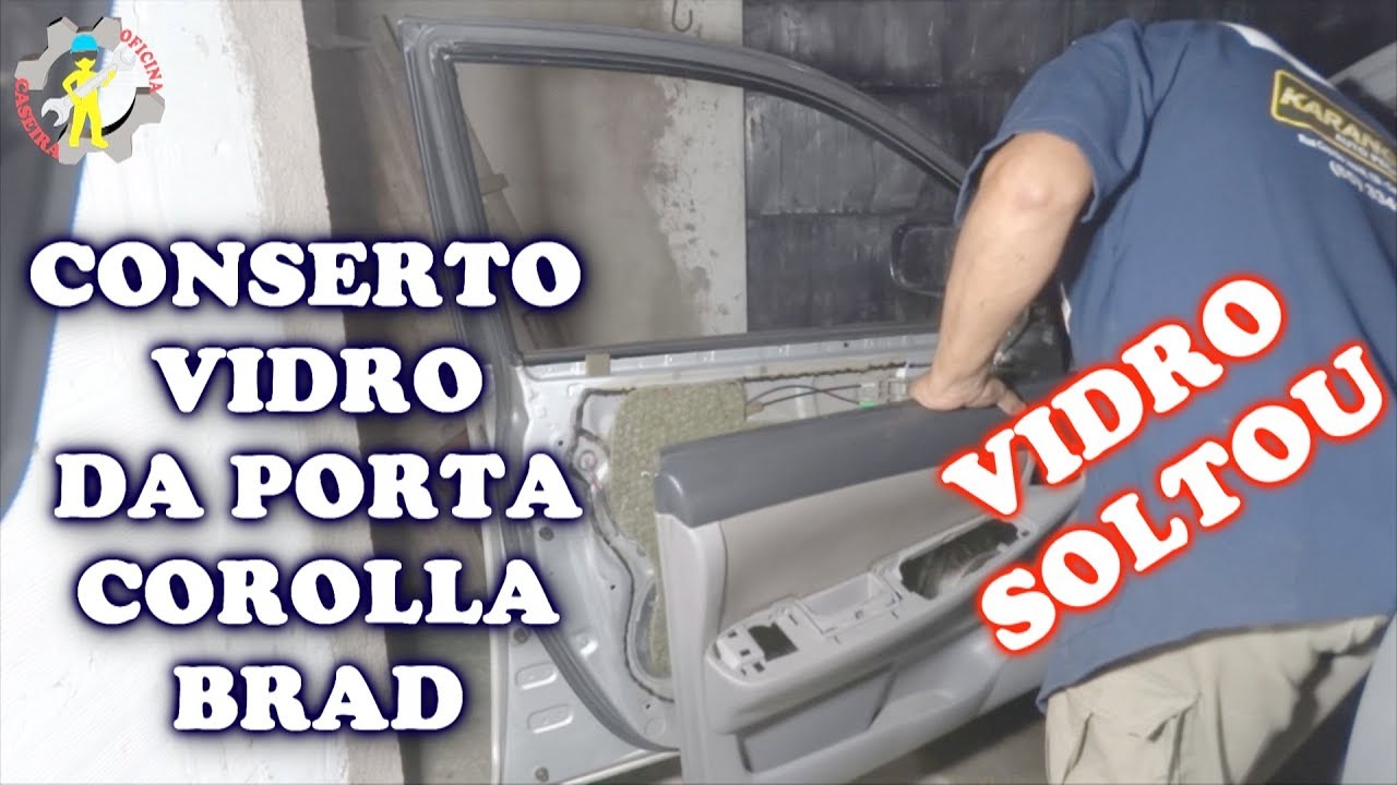 COMO CONSERTAR O VIDRO DA PORTA