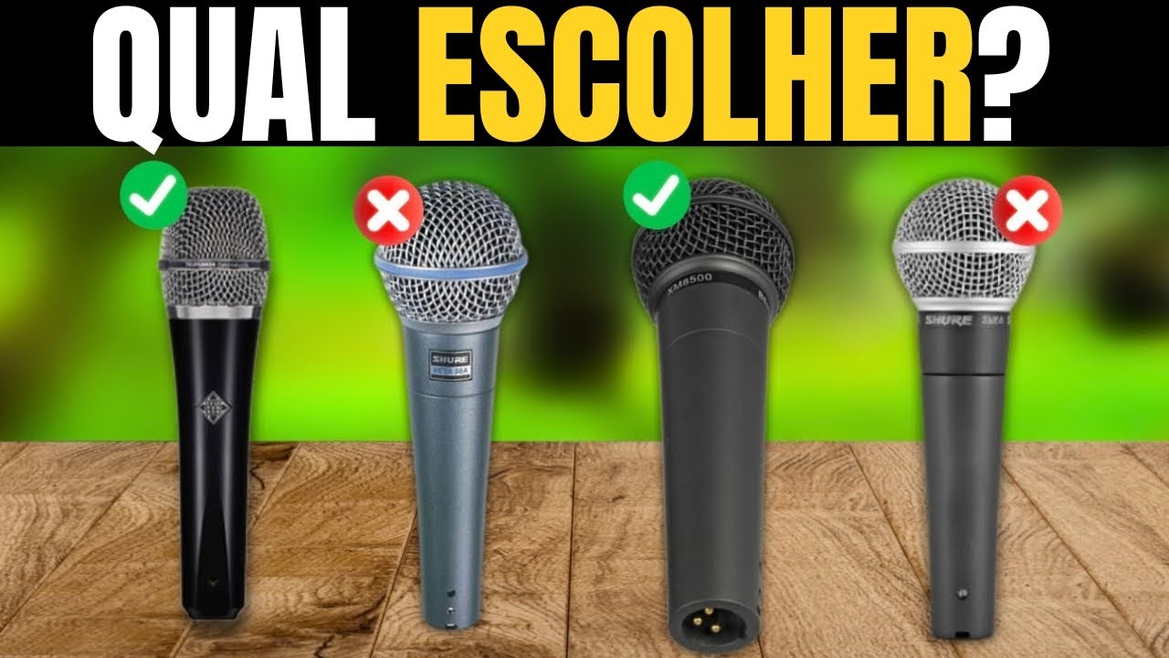 Os Melhores Microfones para Shows ao Vivo de 2026 [NÃO Compre Antes de Ver Isso]
