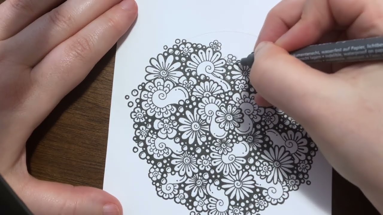 Easy #zentangle #drawingideas #forbeginners #zenart #zentanglelovers 