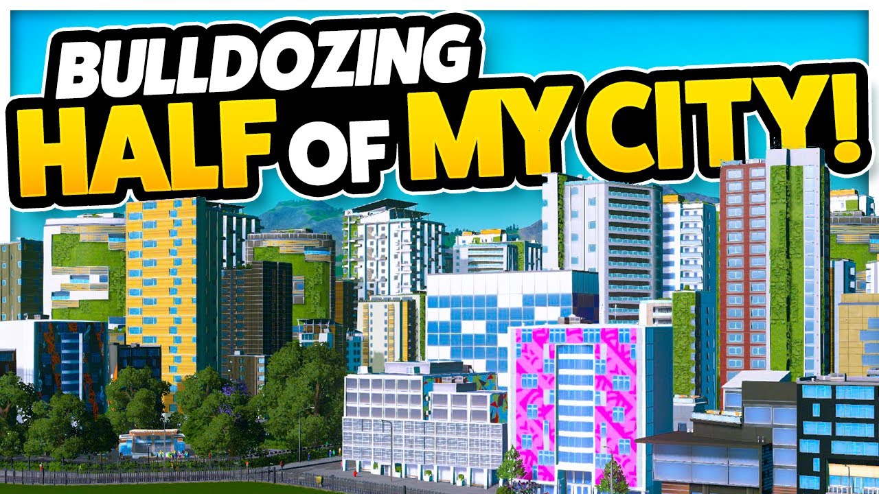 Destroying HALF of My City for a NEW DISTRICT &mdash; Cities: Skylines - Nerdholm (#5)