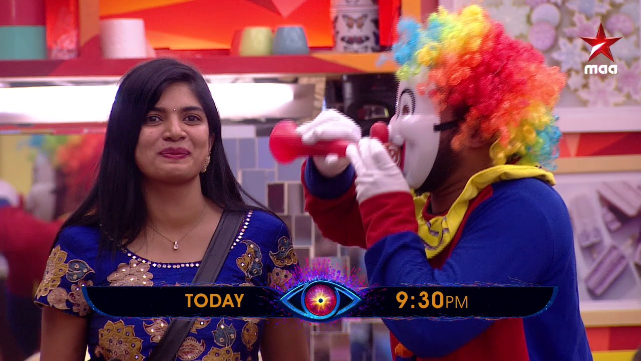 Housemates in control with Bigg Boss remote control😂 ⏩⏪⏸️⏯️  #BiggBossTelugu2 Today at 9:30 PM