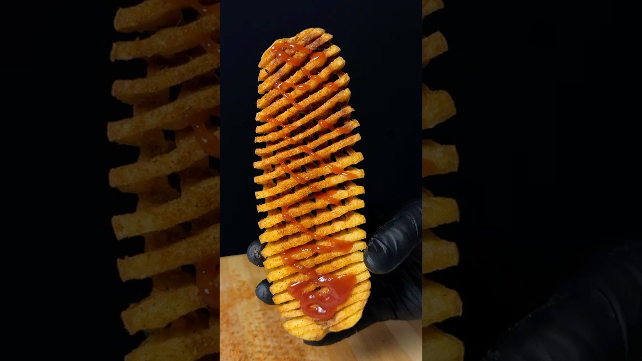 Super crispy potato spring 🥔 #shorts