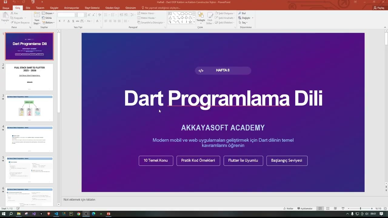 Hafta 8 - Dart OOP : Kalıtım ve Kalıtım - Constructor İlişkisi