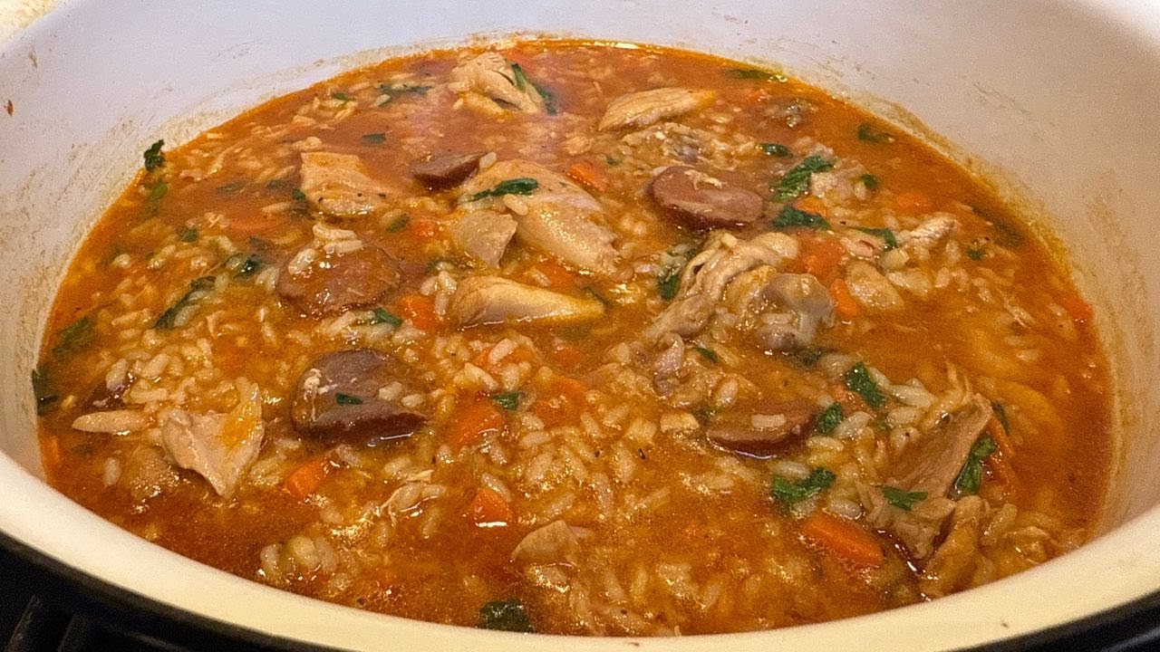 Курица с рисом - блюдо в одной кастрюле | Курица с рисом