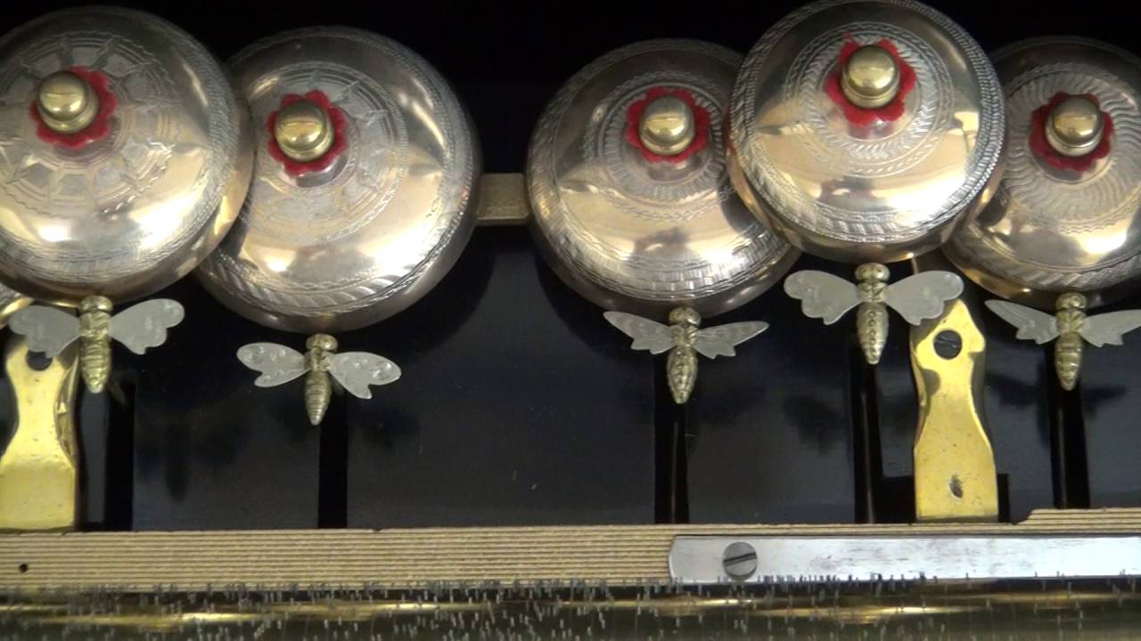 Paillard: antique music box with bells