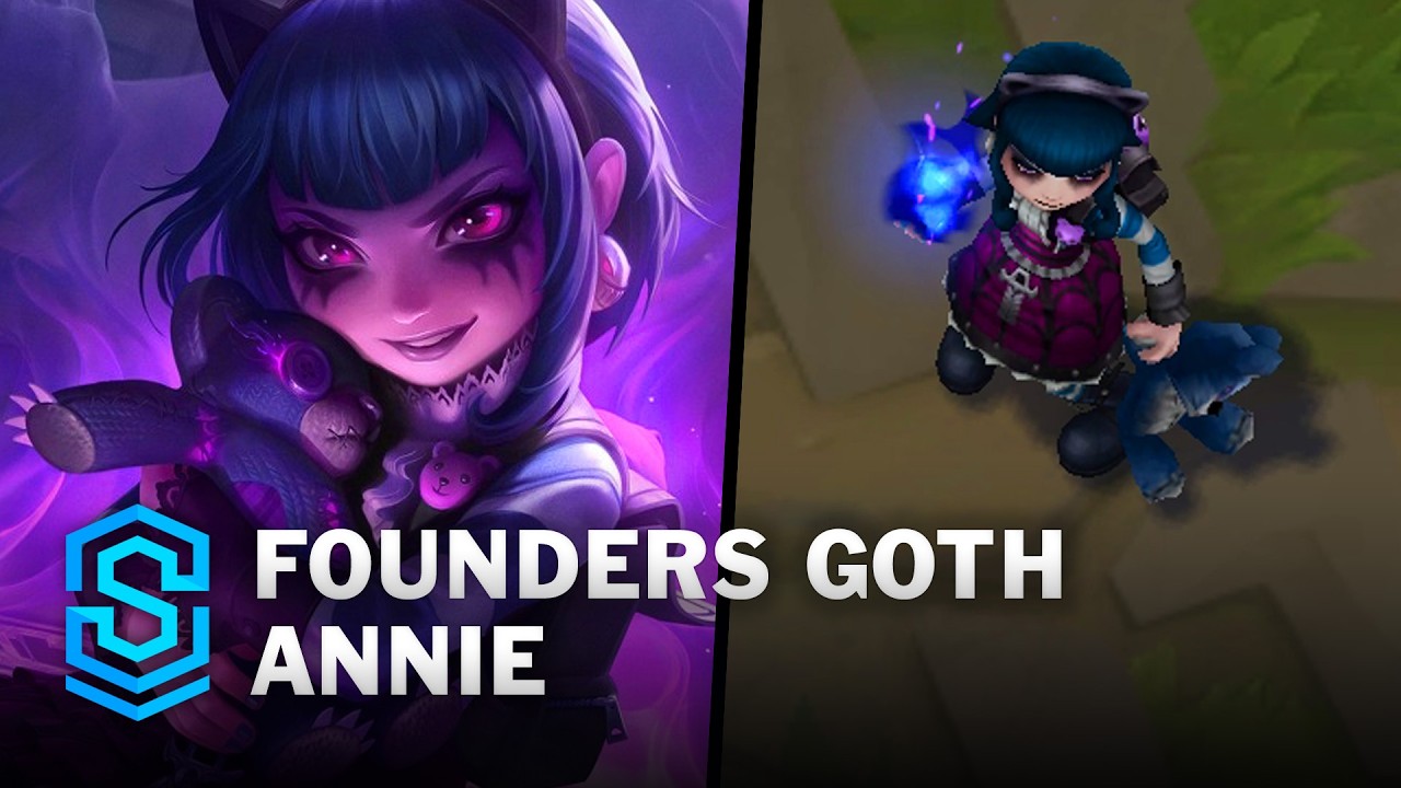 Founders Goth Annie Skin Spotlight - Pre-Release - PBE Preview - League of Legends