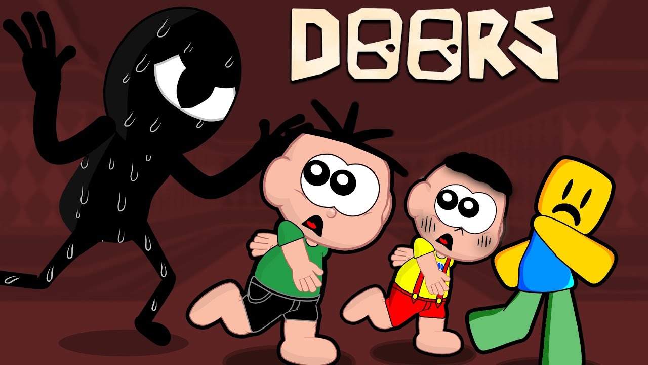 Cascão  Cebolinha contra Seek Roblox Doors