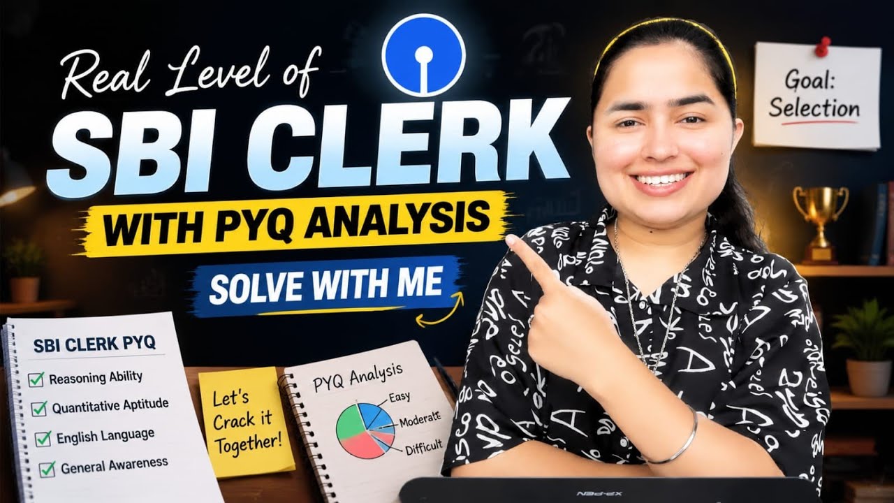 Real Level of SBI Clerk Exam 🔥 | PYQ Analysis & Solve With Me | SBI Clerk 2026 By Shivani Keswani