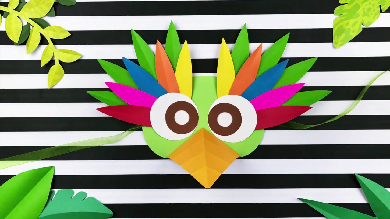 Máscara de papel | Cómo realizar un antifáz de papel | Moldes GRATIS en la cajita de descripción 👇