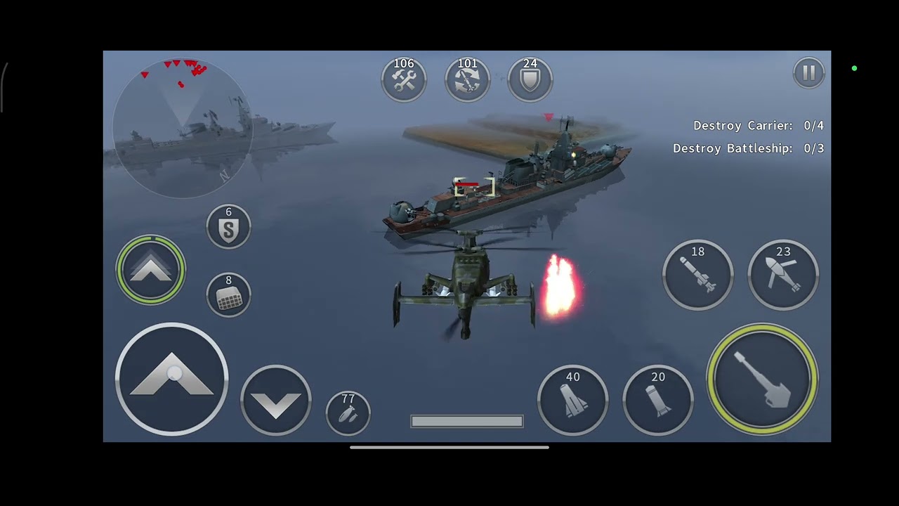 Gunship battle power full helicopter mission