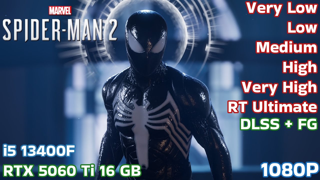 Testing i5 13400f and 5060 Ti on Spiderman 2 with DLSS 4.5!