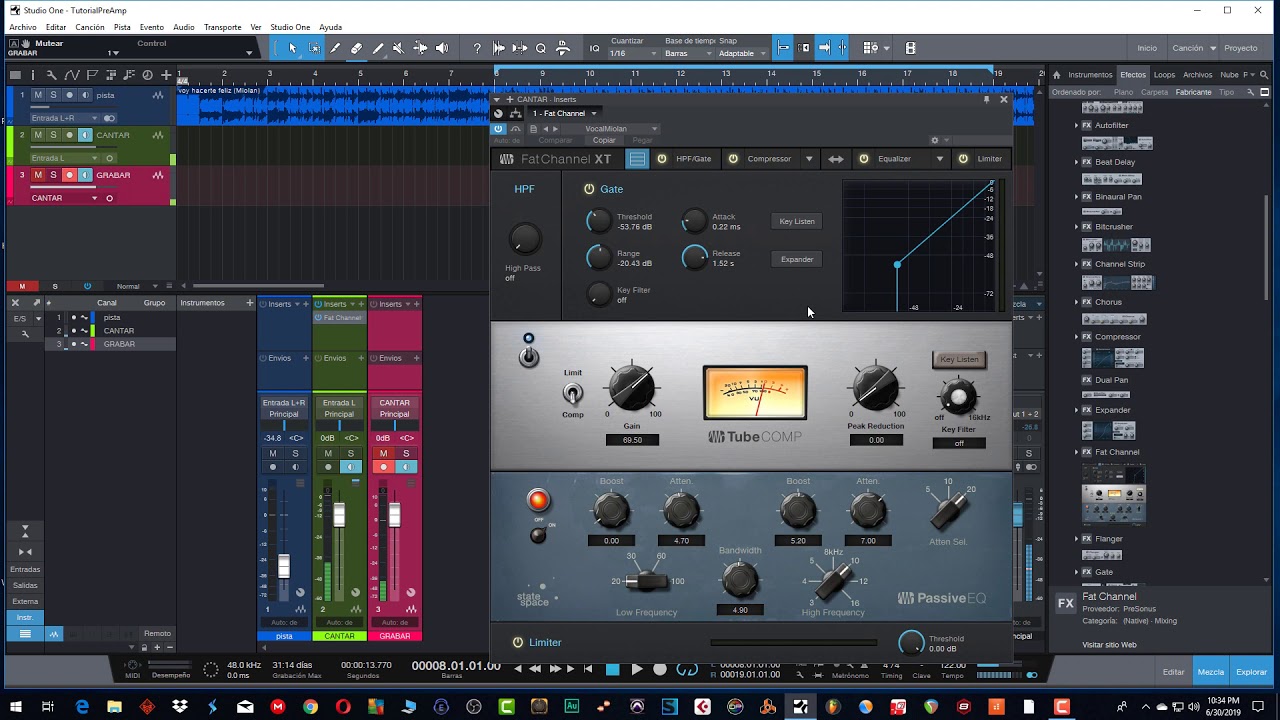 truco grabar voces en studio one