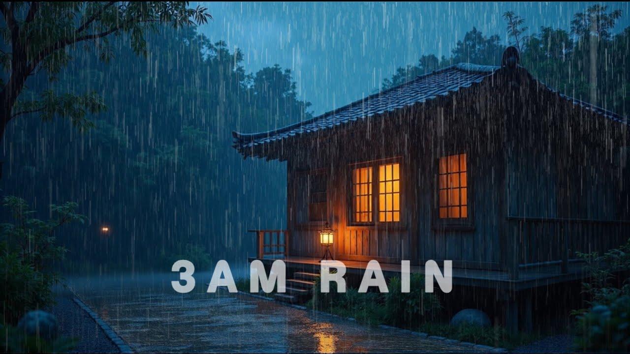 3AM MIDNIGHT RAIN in Wooden House - Instantly Asleep | Nerava