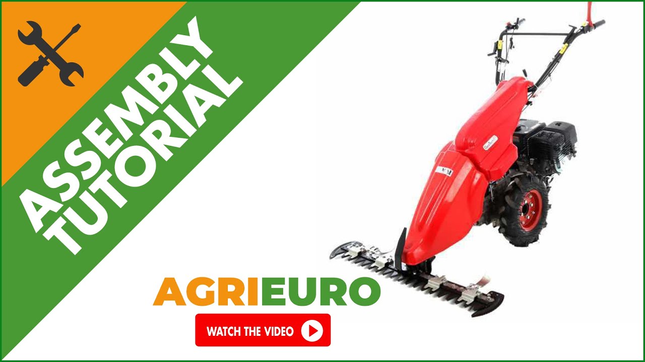 Geotech MCT900 Two Wheel Tractor/Scuthe Mower with Loncin petrol engine 270 cc - Assembly tutorial