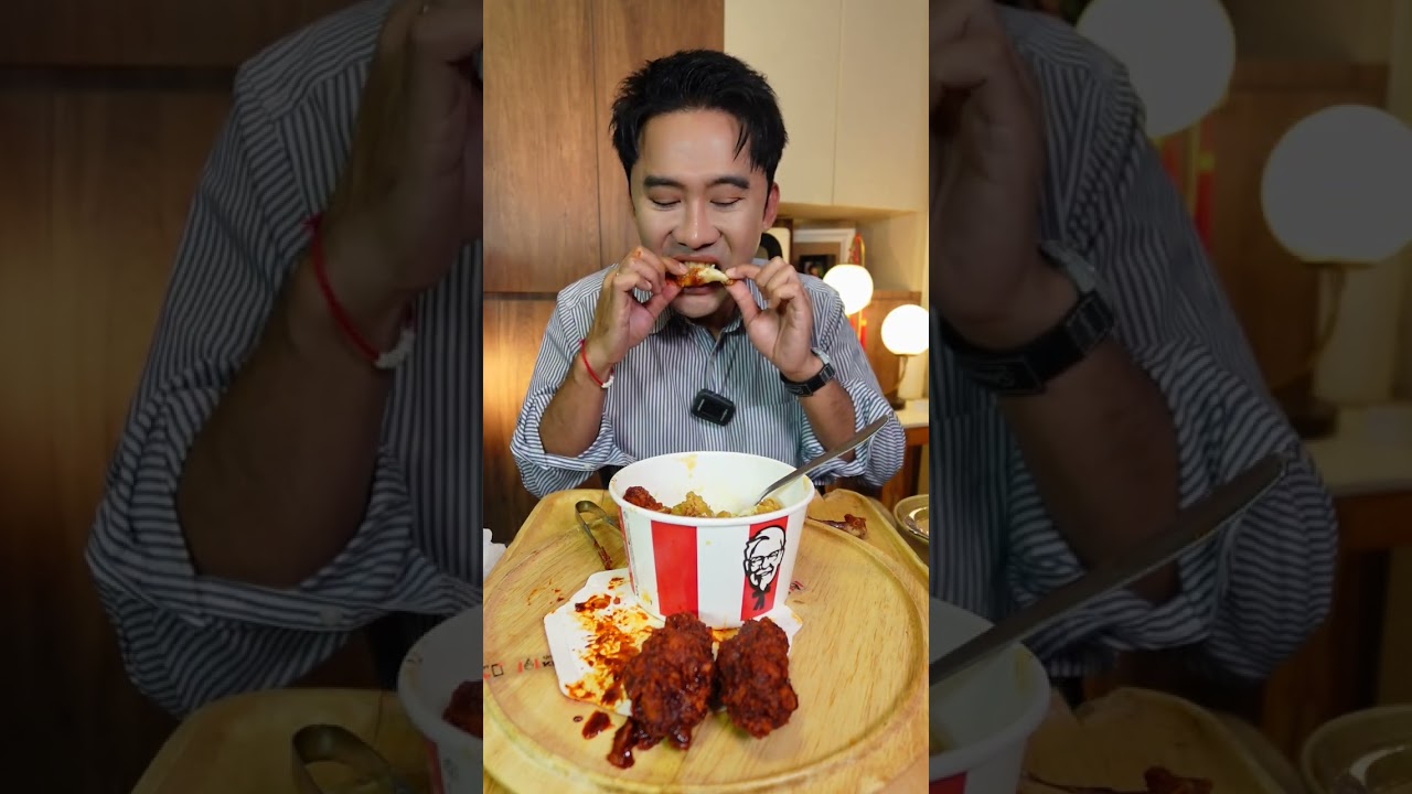 Новое блюдо в меню KFC оказалось на удивление острым! (Едим его с Джиджи)