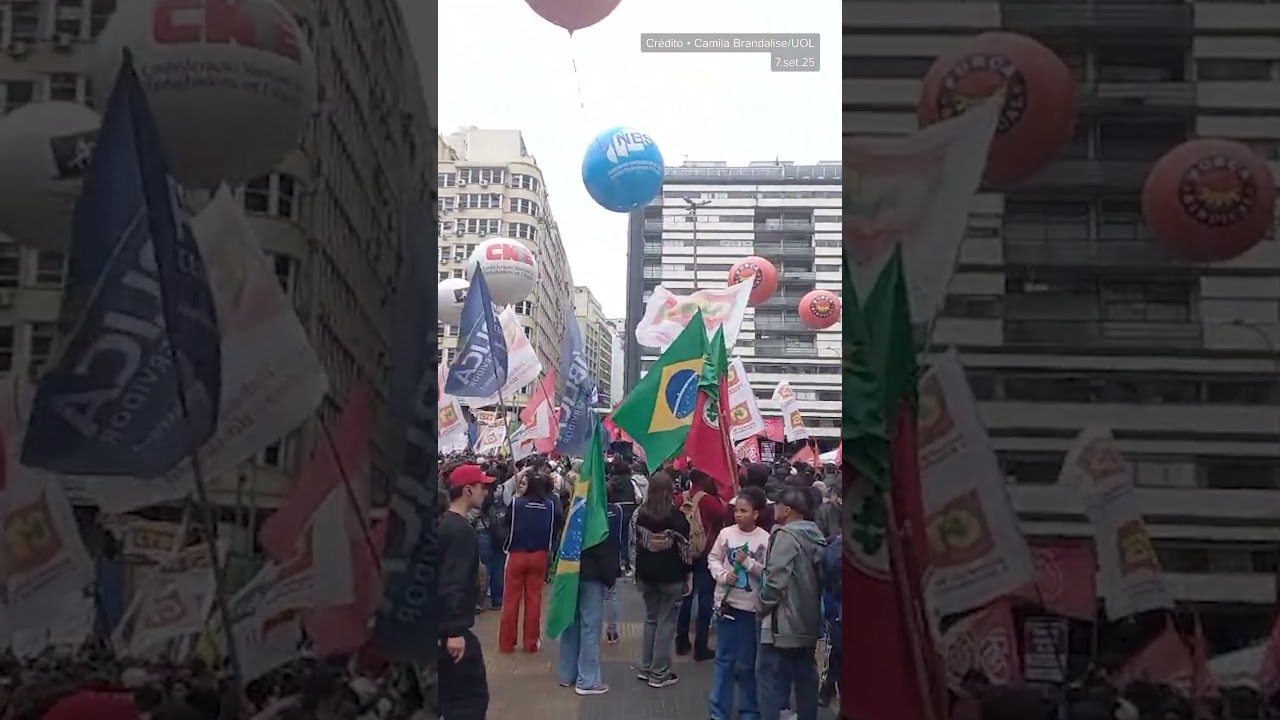 Esquerda faz atos em defesa da soberania e contra anistia para golpistas no 7 de Setembro; v&iacute;deo