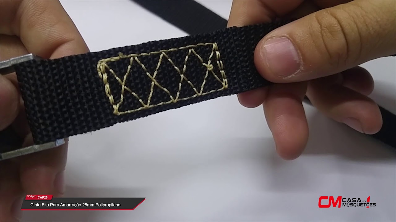 Cinta Para Amarração com Presilha de 25mm - CAP25