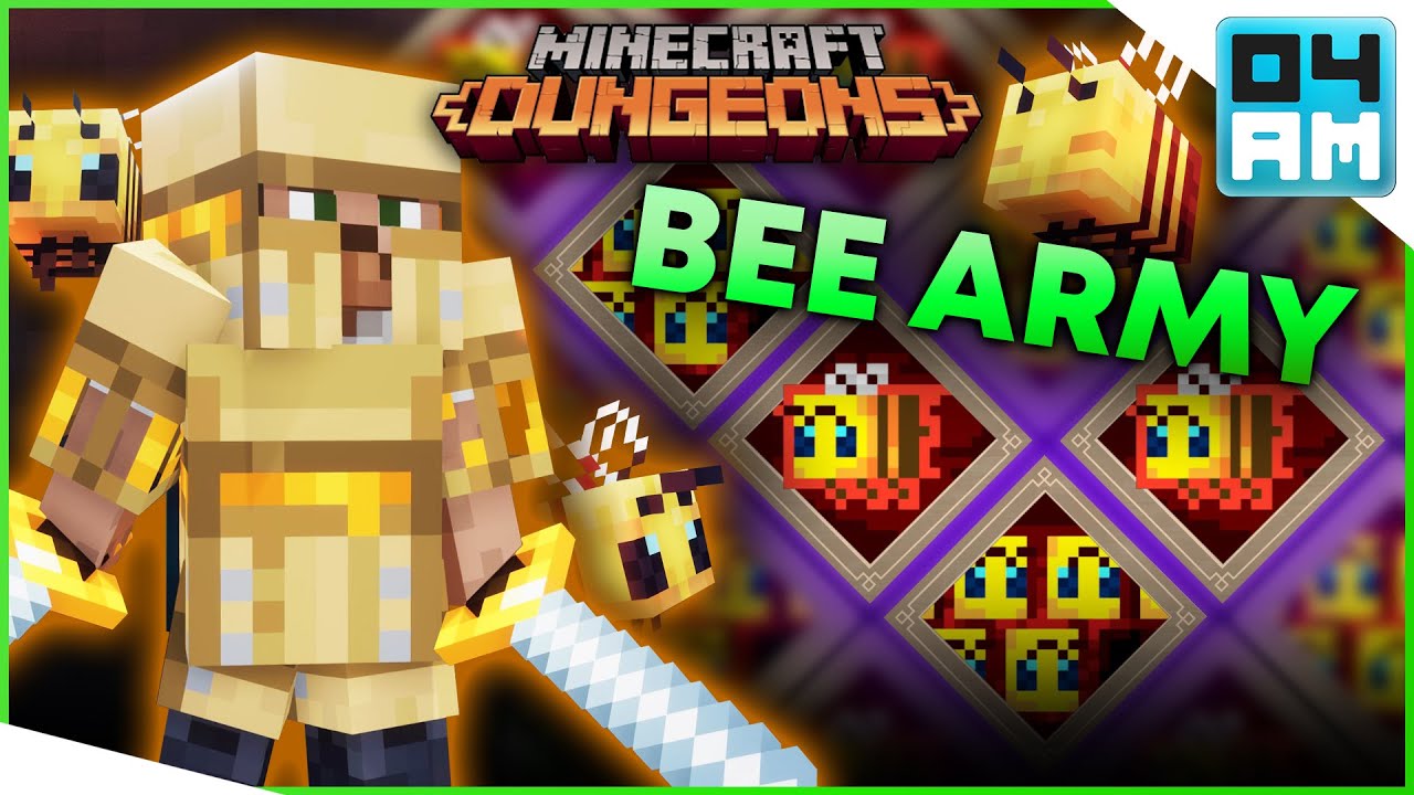 НЕВОЗМОЖНО! Полная демонстрация чар АРМИ ПЧЕЛ в Minecraft Dungeons