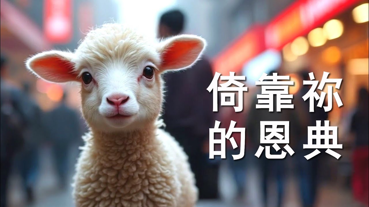 倚靠祢的恩典 | 中文敬拜 | 就像这只可爱的小羊羔依靠神的恩典 | 学习每天信靠耶稣