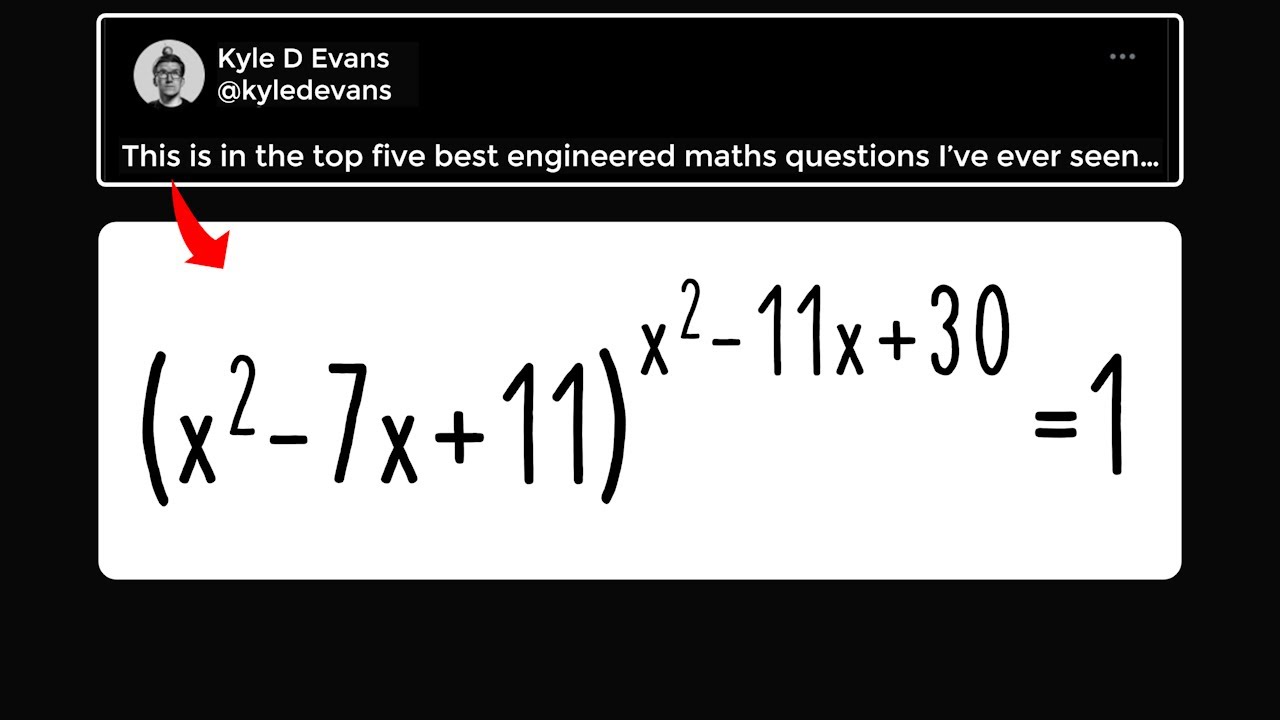 One of the top five best engineered math questions