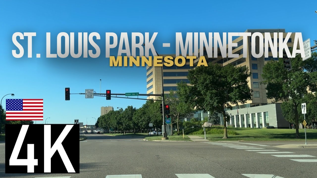 Road Tour of St. Louis Park & Minnetonka, Minnesota in 4K - Minneapolis Suburbs Driving Tour
