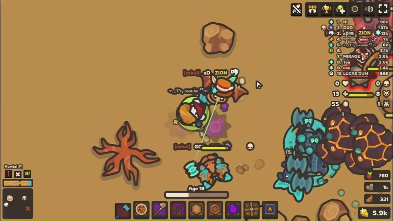 Graey GamerZ?? gameplay and triples | Taming.io