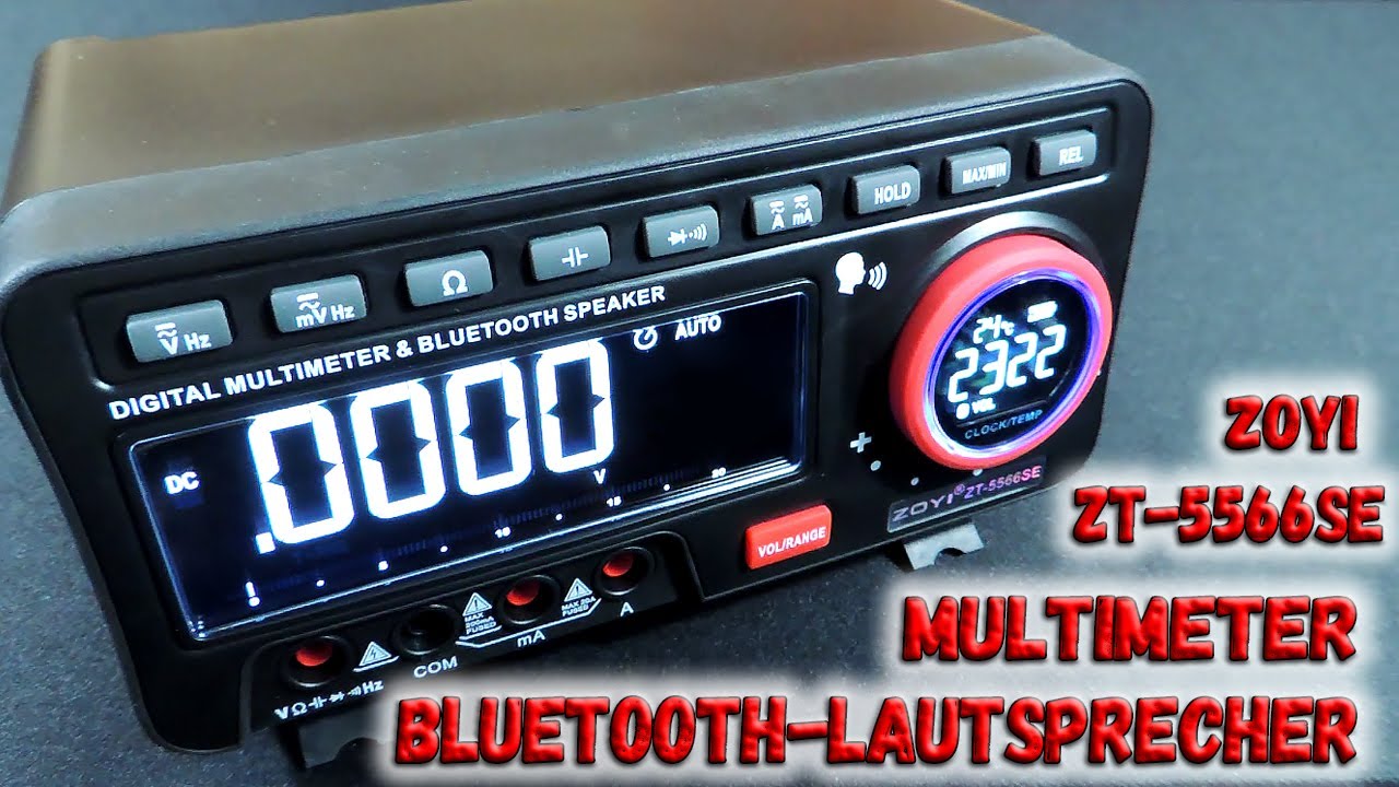 ✅ Desktop Multimeter mit Bluetooth Lautsprecher! Ungewöhnlich, aber sehr praktisch.  ZOYI 5566-SE ✅
