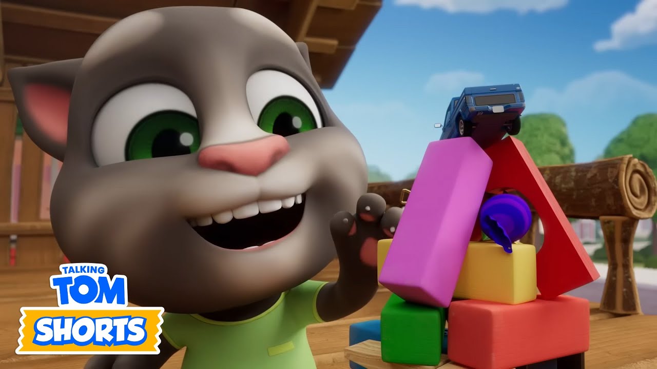 Stapel-Herausforderung - Talking Tom - Spaßige Videos für Kinder - Cartoons