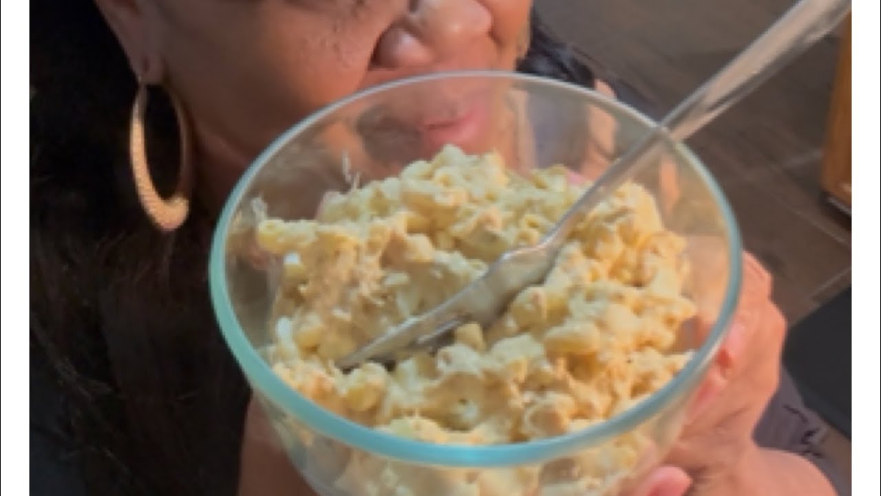 Quick and easy, macaroni, tuna  salad