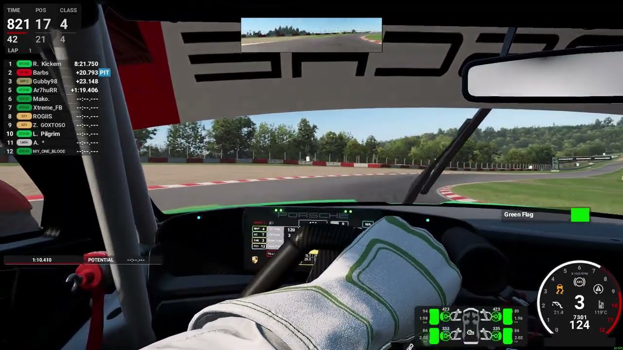 Online Multi-class Practice, Nurburgring 24H Circuit, Porsche 912 GT3 R, Automobilista 2