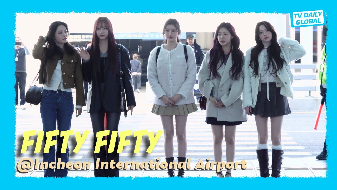 [4K] FIFTY FIFTY’s Stunning Departure Moment at Incheon Airport