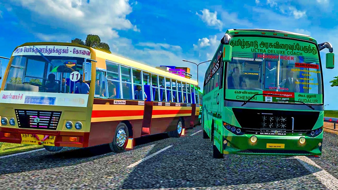 Highways Chasing Accident Euro Truck Simulator 2 Tamil  Bus driving | Logitech 