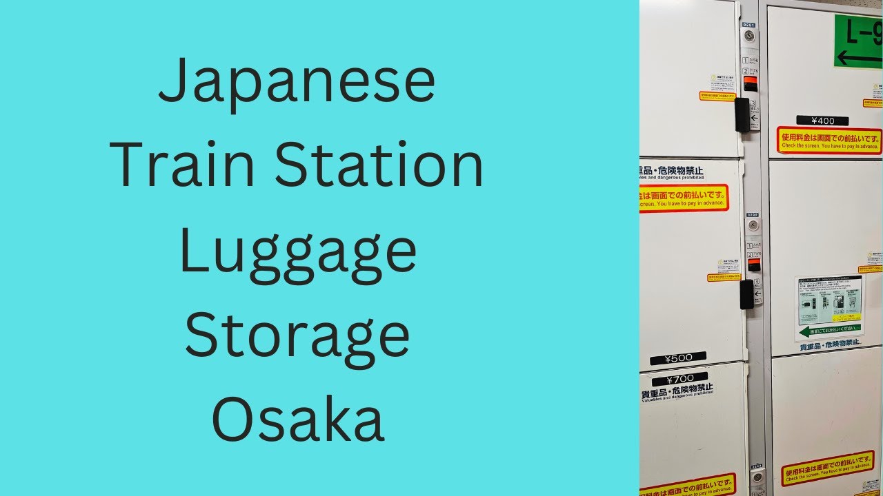 Luggage Storage at Osaka Train Station - Japan