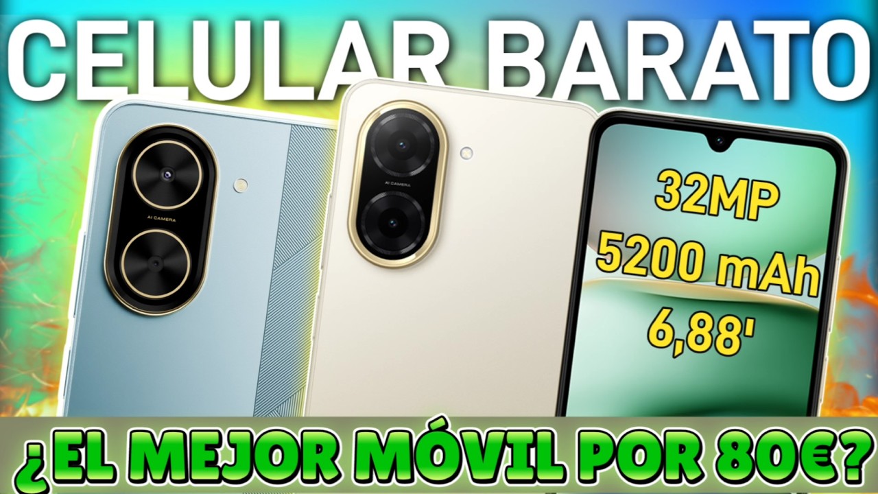 MEJOR GAMA BAJA 2025 &iexcl;TIENE C&Aacute;MARA de 32MP, PANTALLA de 120Hz y CUESTA SOLO $79! 😱