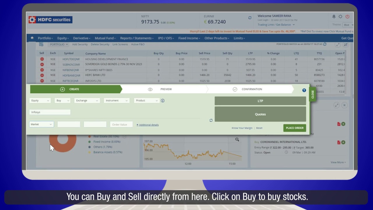 HDFC securities MPowered Demo - Trading Platform Demo | HDFC securities
