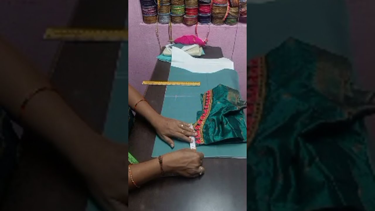 # blousecuttingandstitching#tamilmotivation# short#tailoringtips#triting#sareewithgwoncutingand