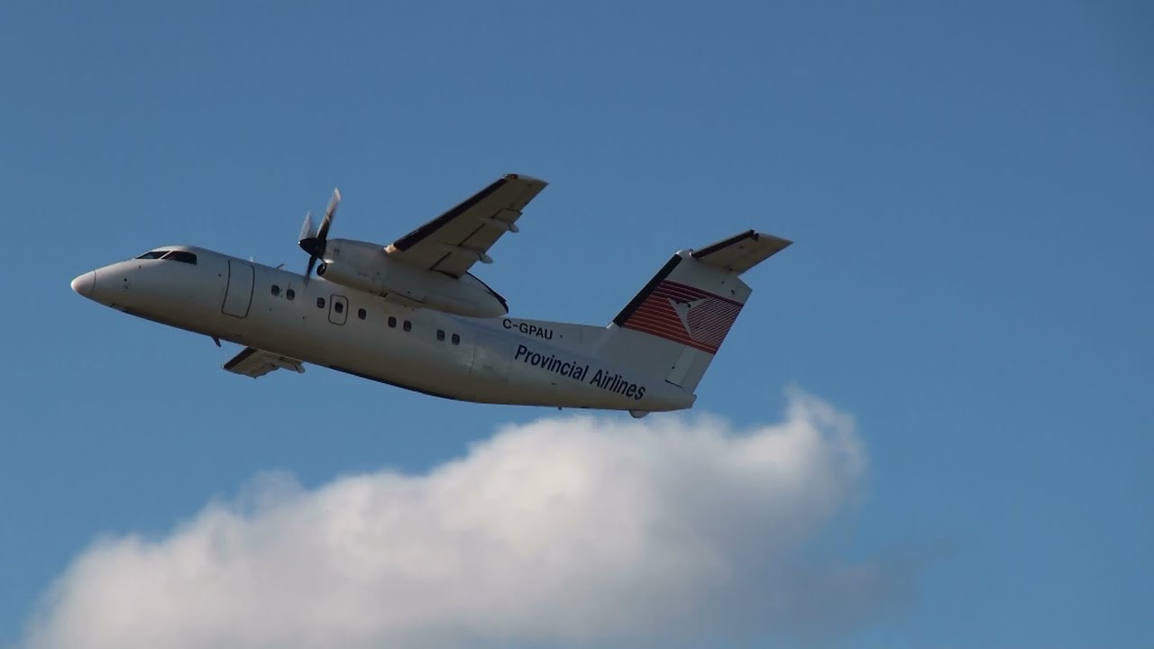 Provincial Airlines DHC-8-106 Dash 8 Takeoff 24L YUL / CYUL Montreal Trudeau Int'l Airport