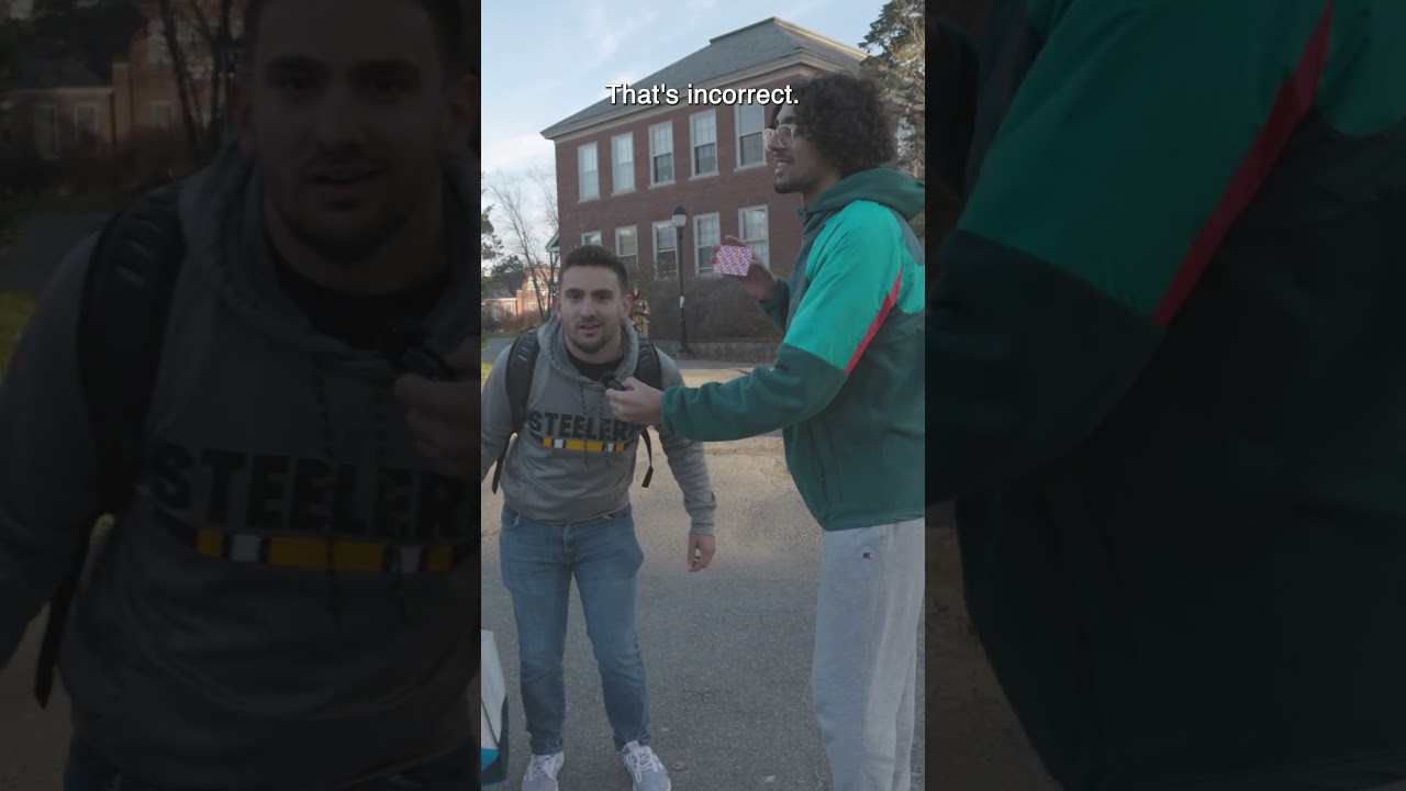 UMaine students try their best to guess the number and win a prize!