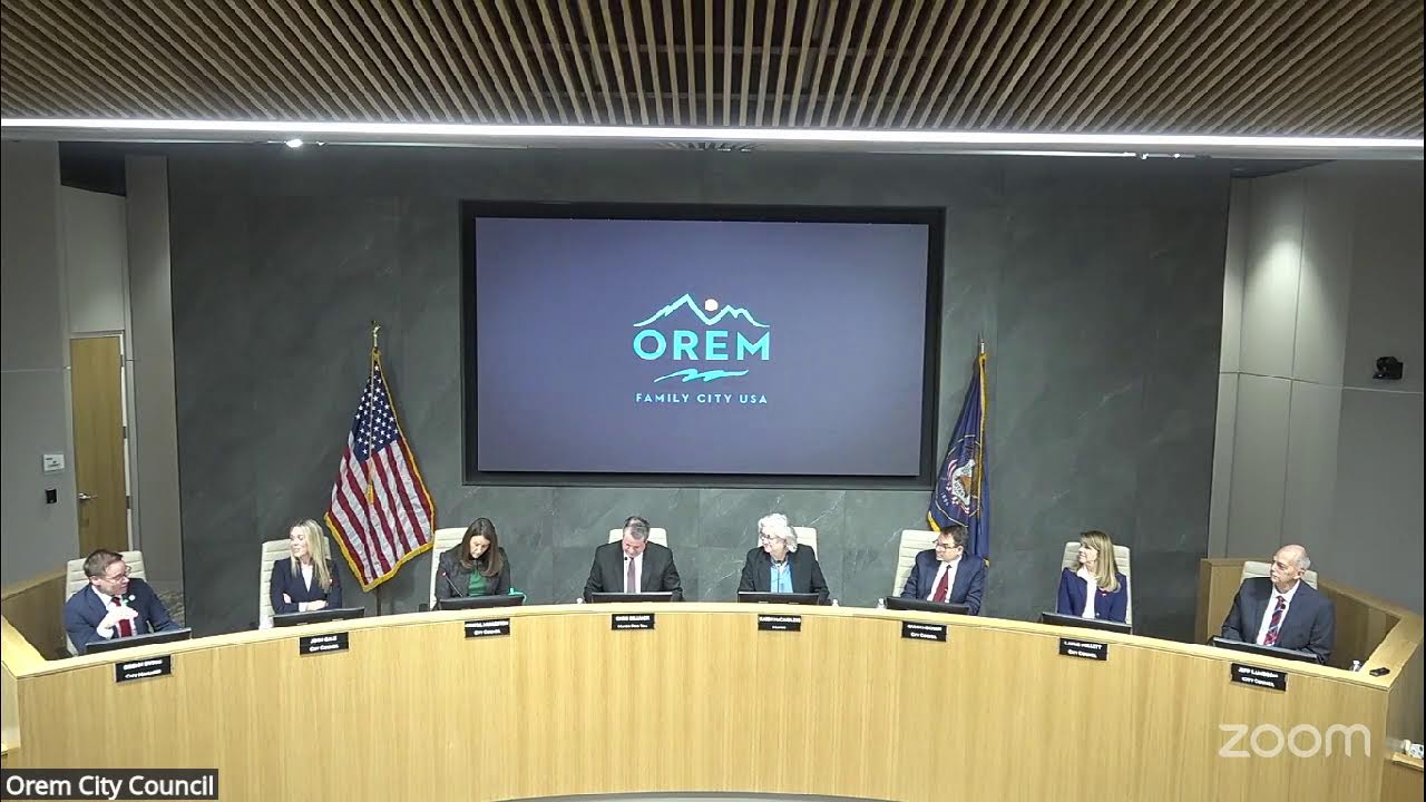 Orem City Council Meeting | 1.13.2026