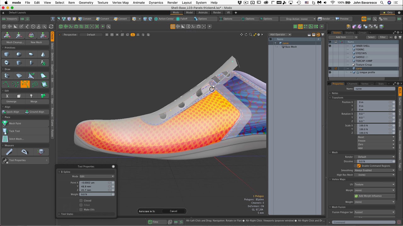 Modo Footwear Design - Lesson 4: 1. The Tongue