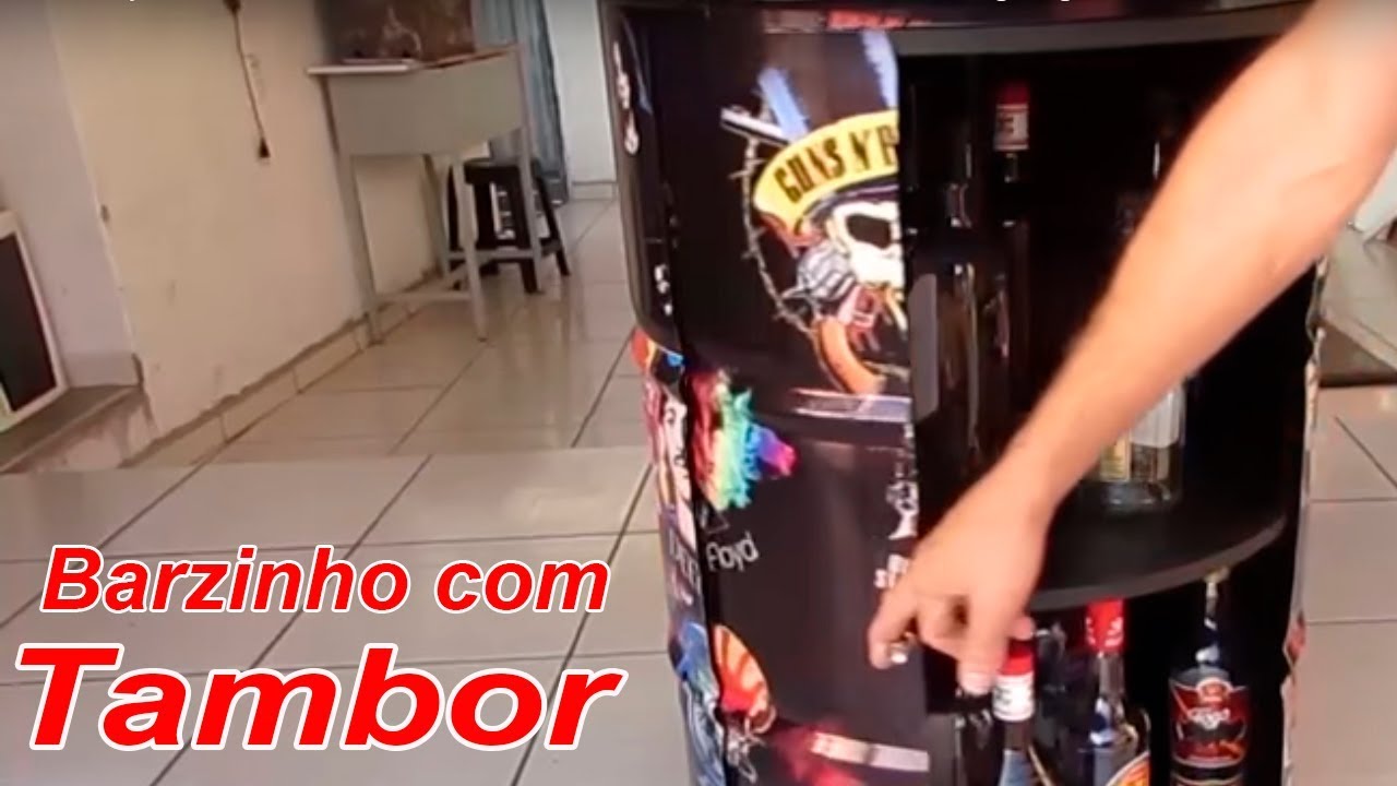 Barzinho com Tambor, único, com tema Rock and Roll,  , artes de garagem